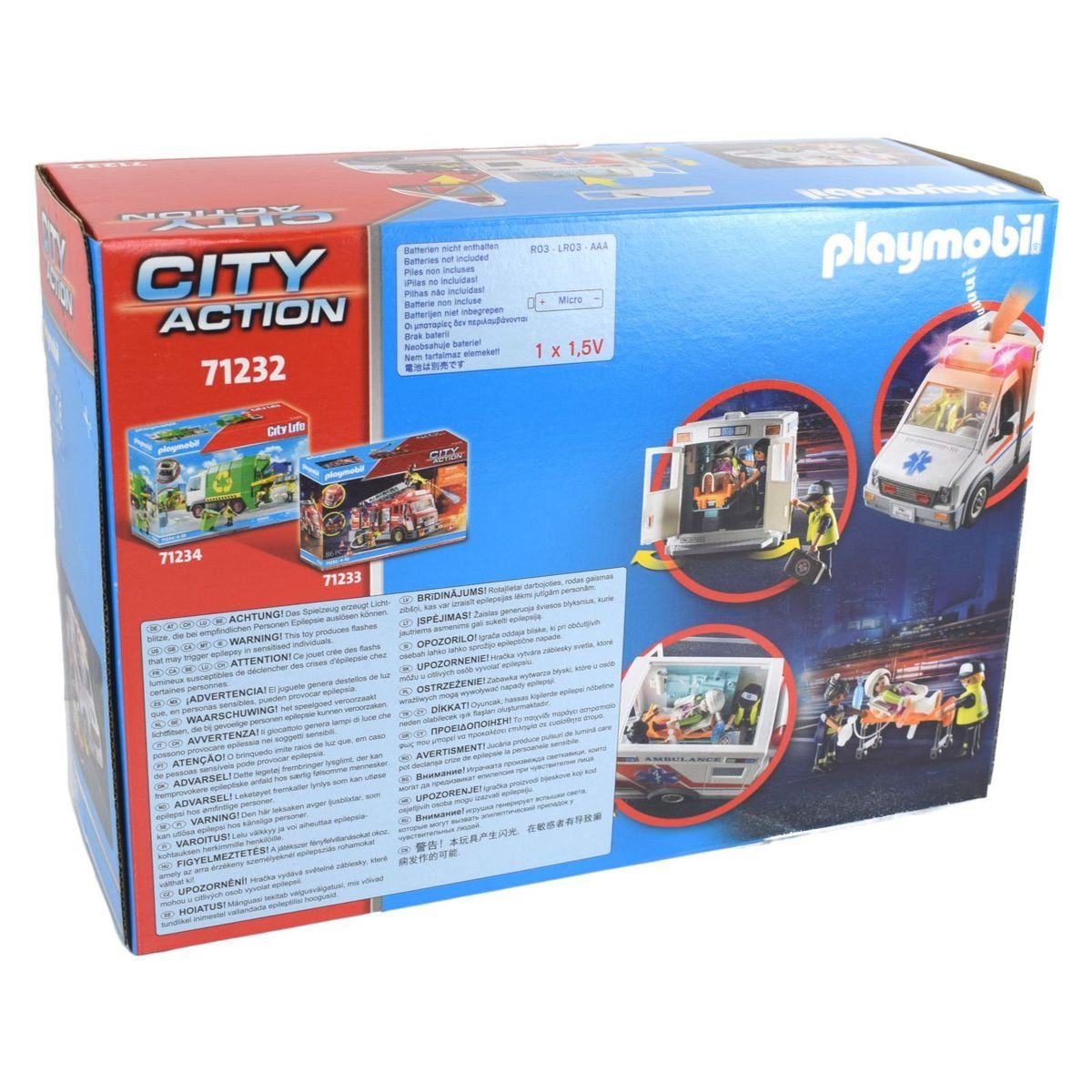 Playmobil® Playmobil 71232 City Action Rettungswagen mit Licht und Sound Sp günstig online kaufen