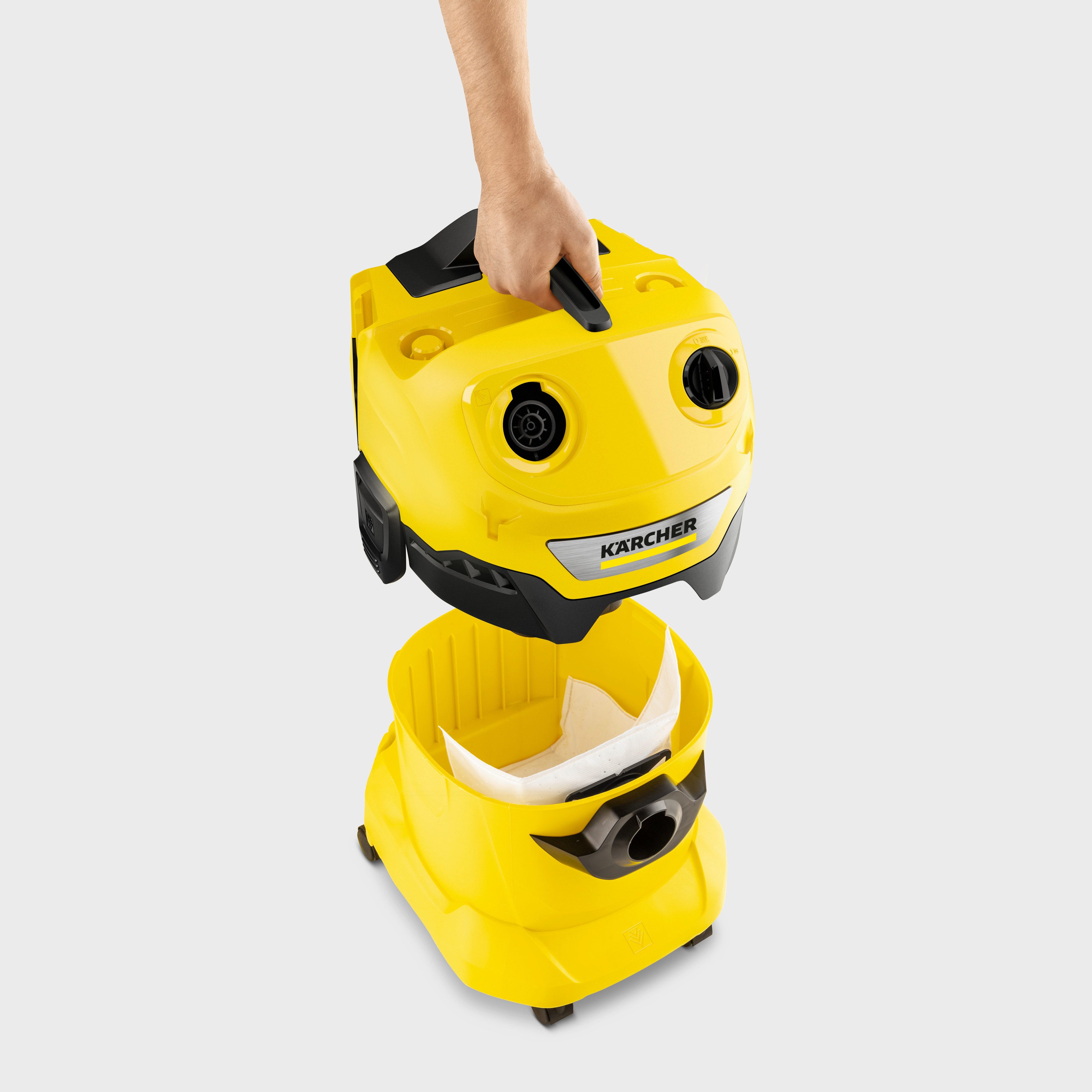 KÄRCHER Nass-Trocken-Sauger WD 4-18 Dual V-20/22, 36-V-Motor, 20 l Kunststoffbehälter, ohne Akku und Ladegerät