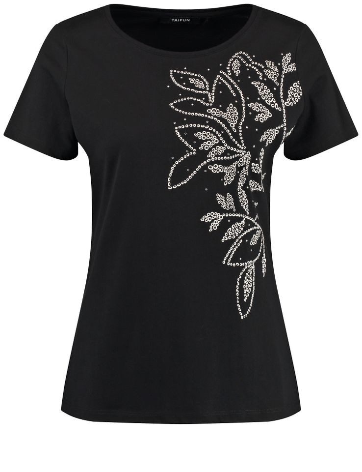 T-Shirt - kurzarm Shirt mit Blumenprint