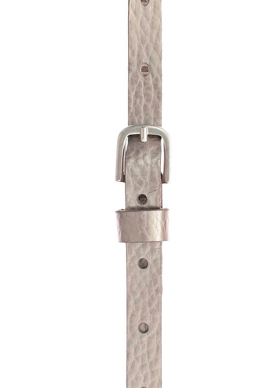 Vanzetti Ledergürtel mit genarbter Oberfläch Finish platingold-matt mattem im