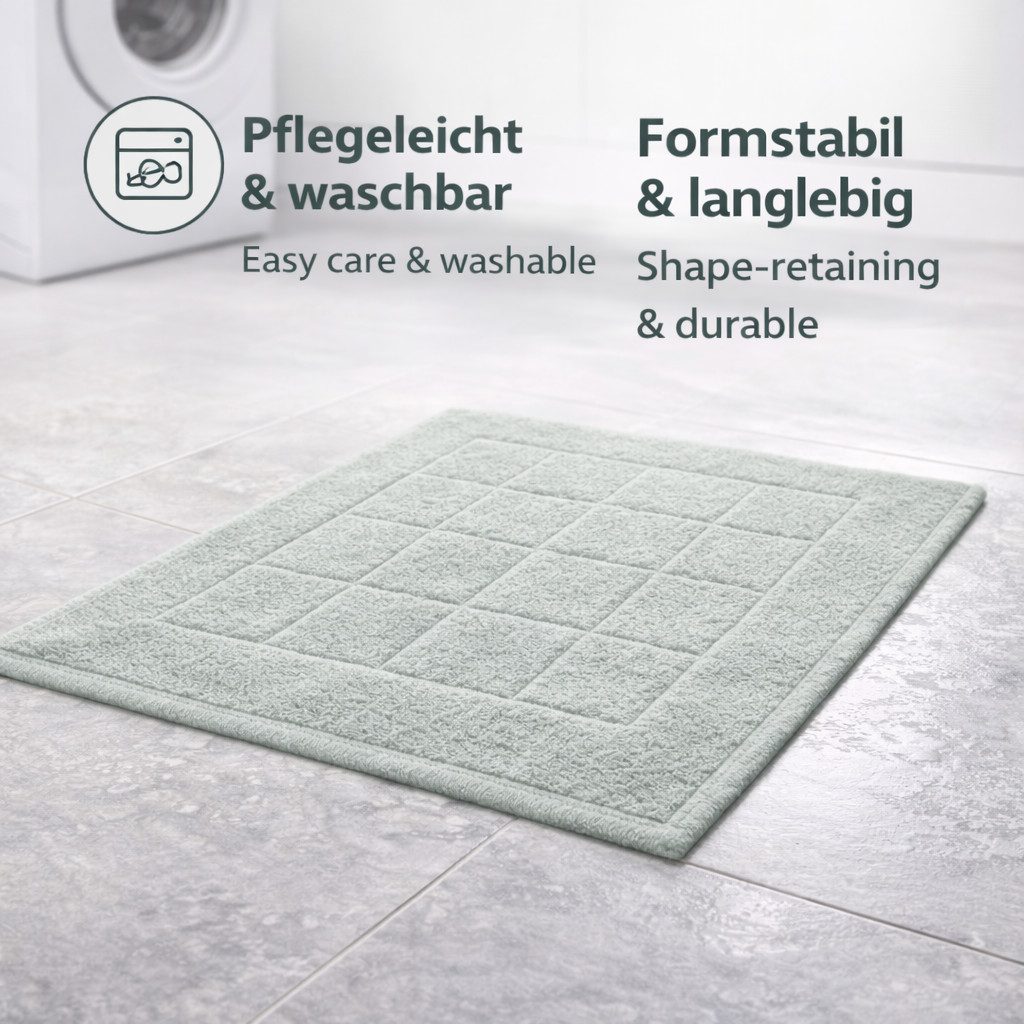 Betz Badematte Badvorleger Berlin Größe 50x70 cm Qualität 650 g/m², beidseitig nutzbar, Baumwolle, maschinenwäsche – Bild 3 von 5