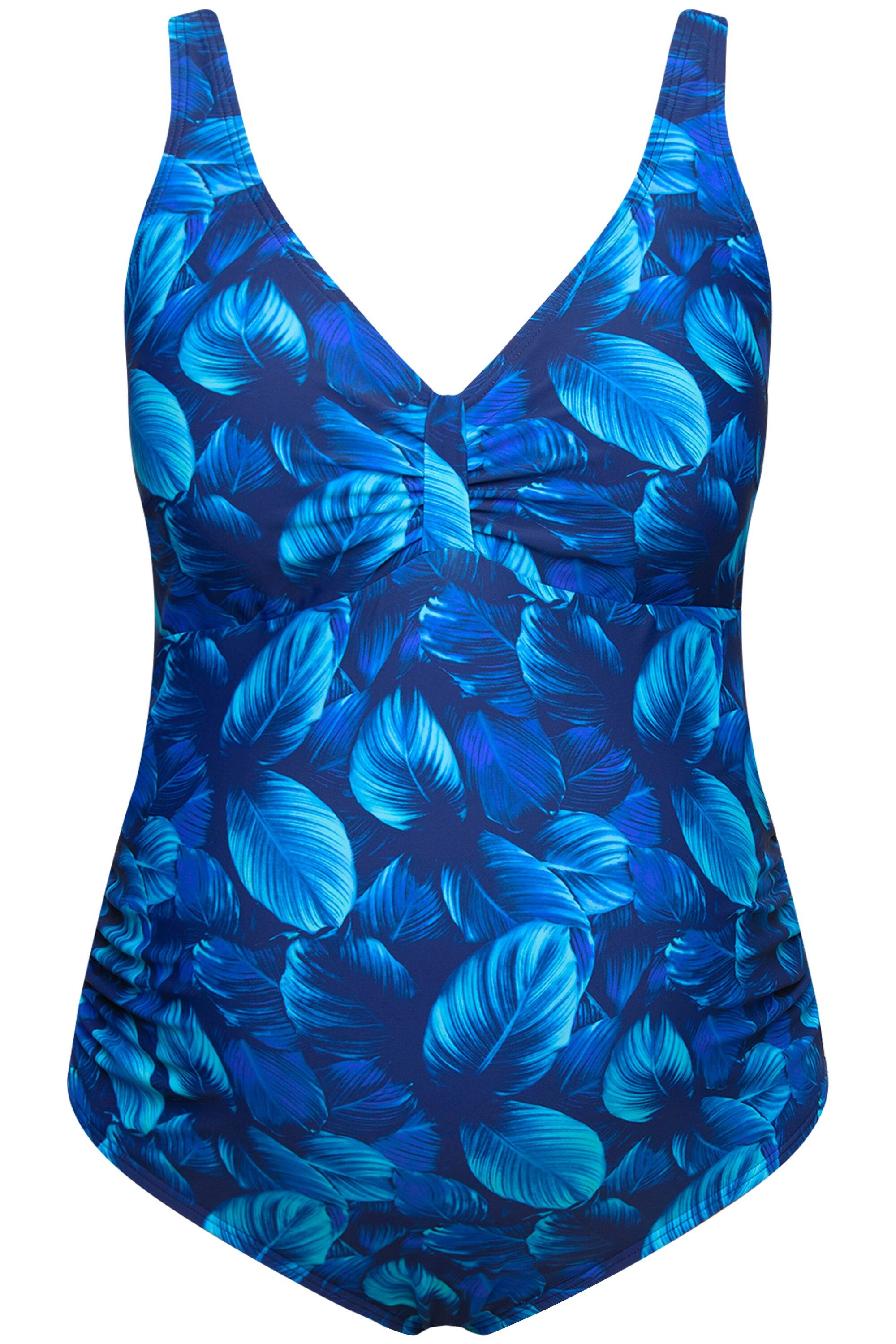Ulla Popken Badeanzug Bellieva-Badeanzug Neckholder Softcups günstig online kaufen
