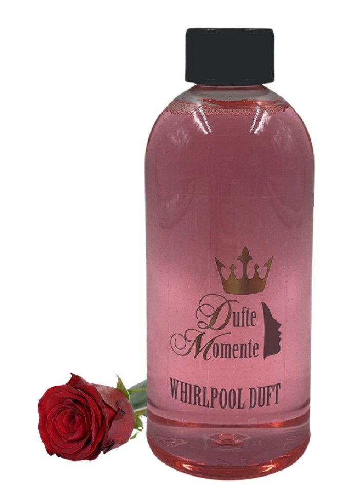 Dufte Momente Badezusatz Whirlpool Duft Rose 500ml, vegan und ohne Tierversuche, kein Schaum