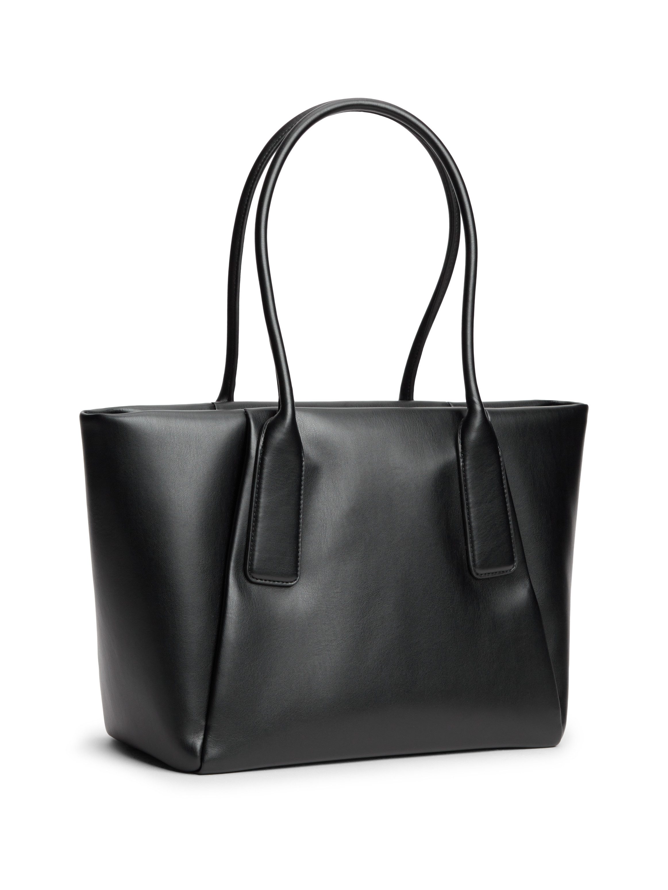 Tommy Hilfiger Tragetasche TH ESSENTIAL TOTE, Damen Schultertasche, Henkeltasche mit goldfarbener Logoprägung