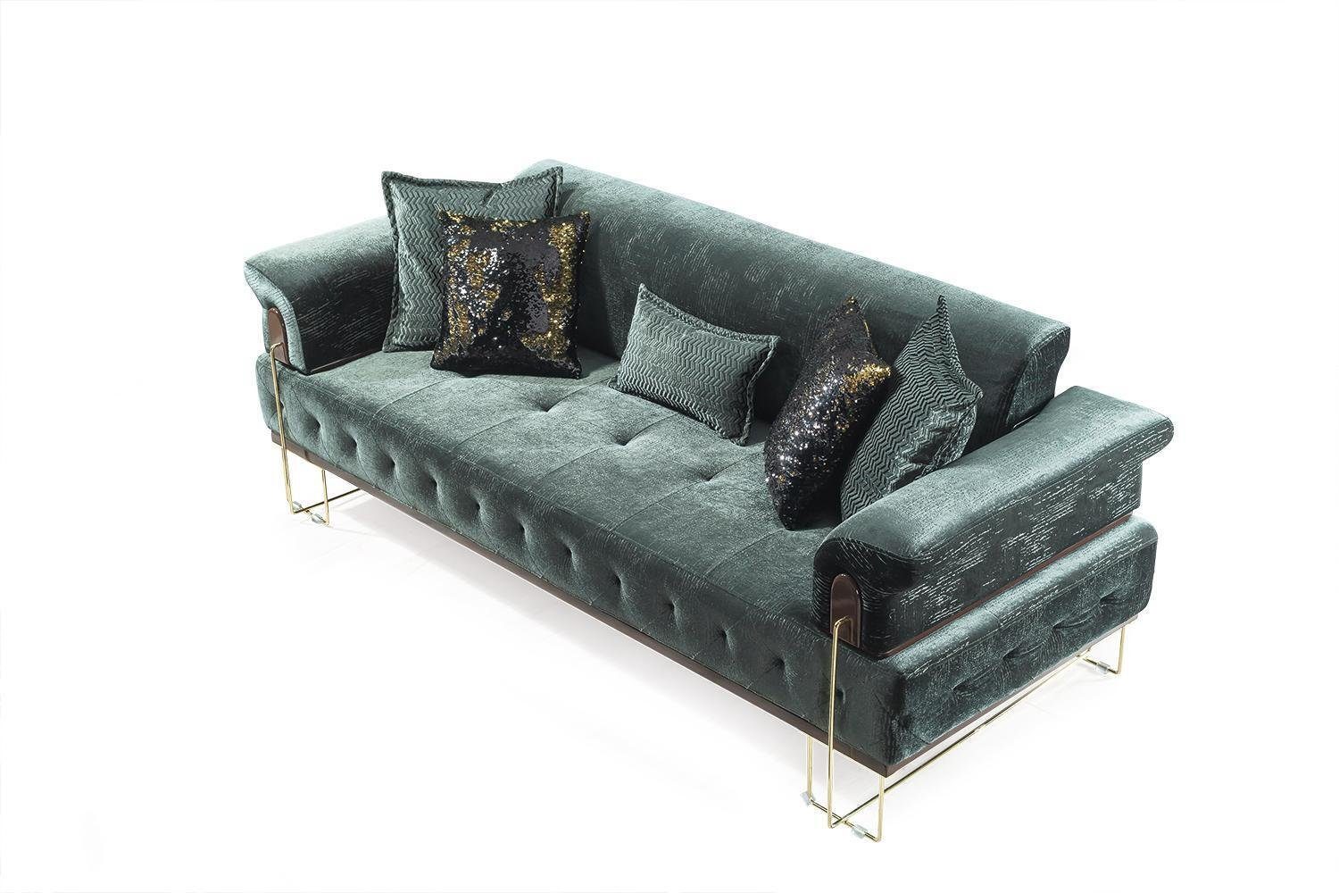 3 Chesterfield Sofas Couch Sofa 3-Sitzer Luxus Sitz Design Sitz Dreisitzer JVmoebel