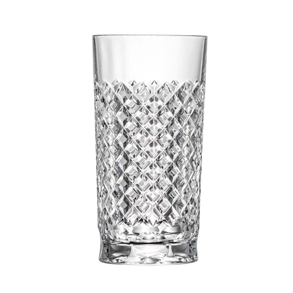 Longdrinkglas Longdrinkglas Karo hell (14 cm) Kristallglas mundgeblasen · handgeschl