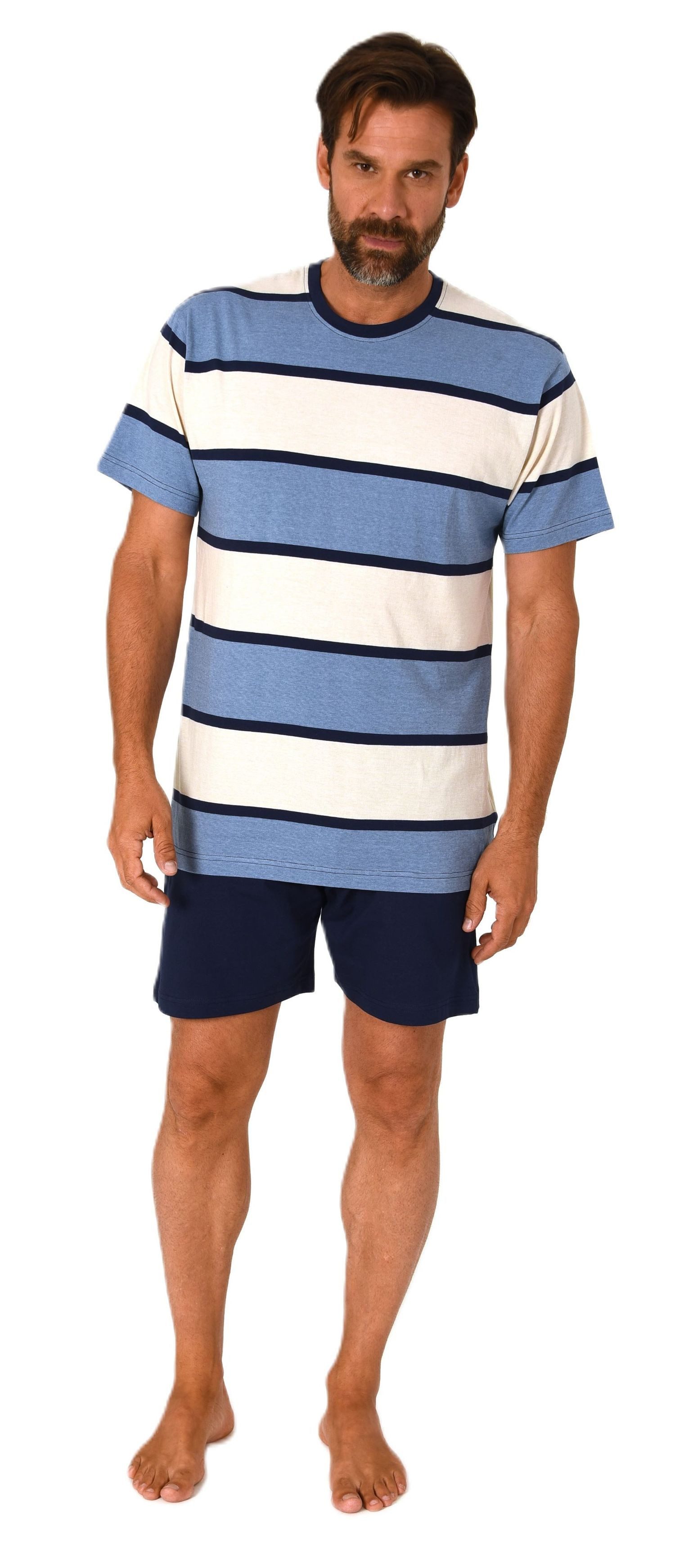Normann Pyjama Normann Herren Schlafanzug kurzarm günstig online kaufen