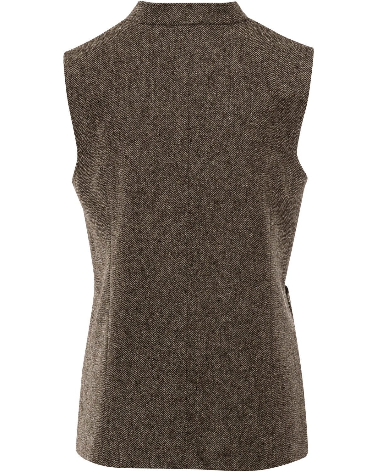 Brigitte von Schönfels Jagdweste Tweedweste mit Fischgratstruktur günstig online kaufen