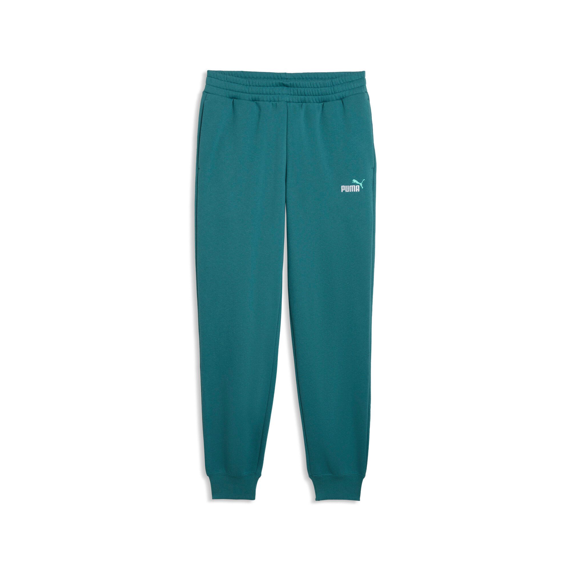 PUMA Trainingshose ESS 2 COLOR NO. 1 LOGO SWEATPANTS FL CL mit Eingrifftaschen, elastischer Bund mit Kordelzug