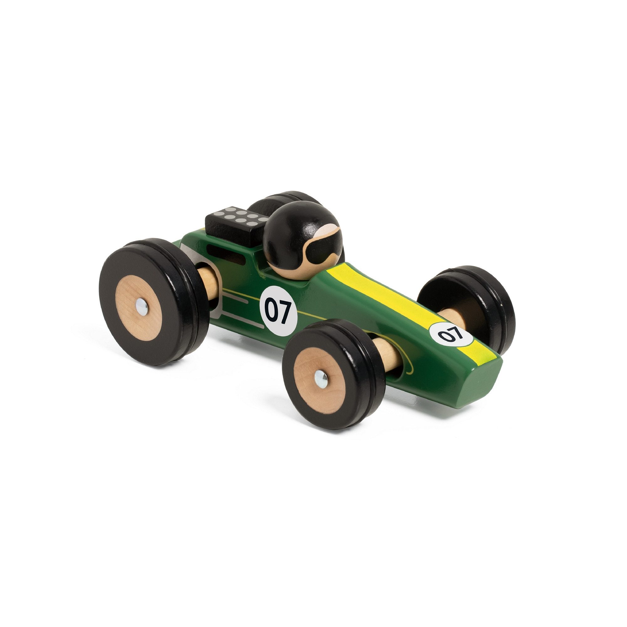Classic World Spielzeug-Rennwagen Classic World - Rennwagen Silverstone - 18,3x10,4x6,2cm +18M, (1-tlg), aus Holz