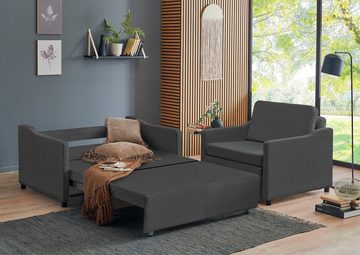 ATLANTIC home collection Schlafsofa Anella, mit Cord-Bezug, mit Schlaffunktion, frei im Raum stellbar