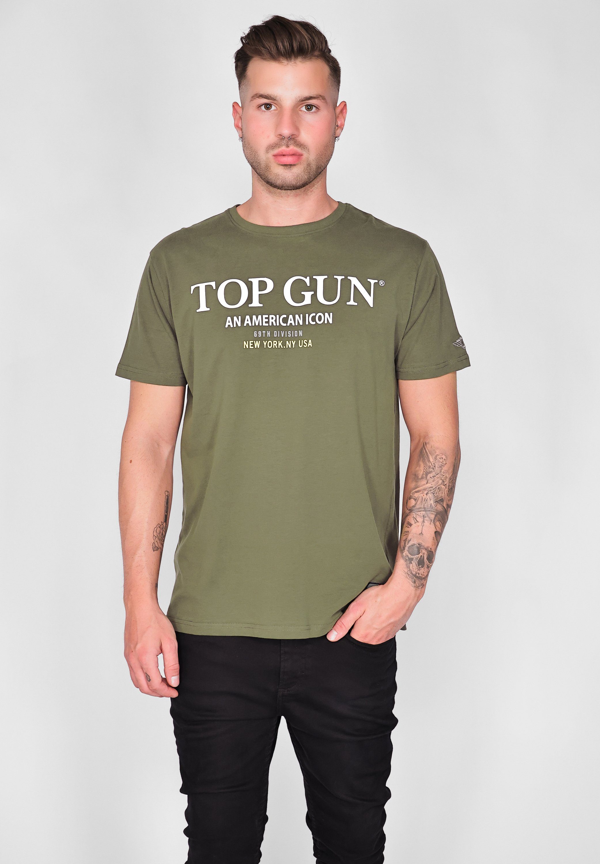 T-Shirt GUN TOP TG20213002 oliv