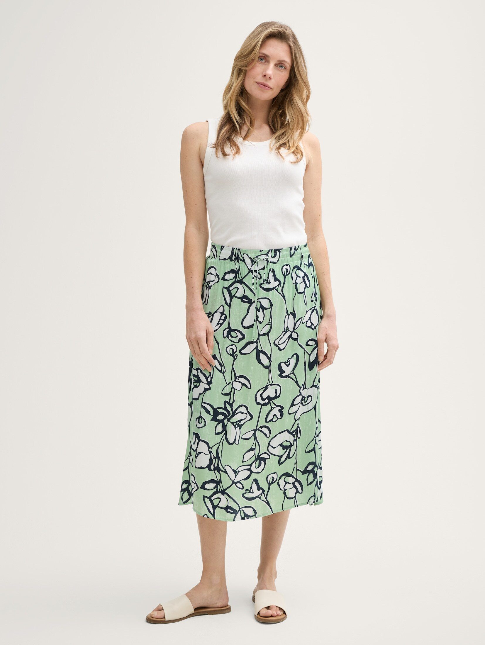 TOM TAILOR Sommerrock High Waist Satin günstig online kaufen