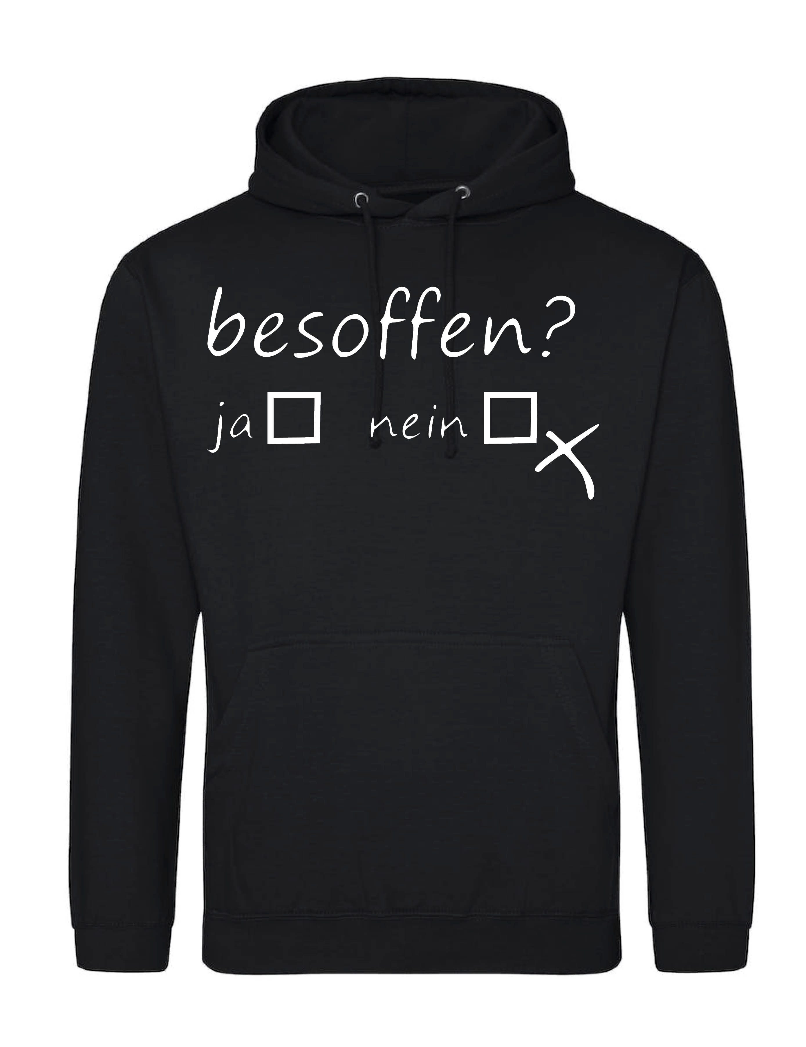 Youth Designz Kapuzenpullover Herren Hoodie Pullover "Besoffen Ja Nein?" Fu günstig online kaufen