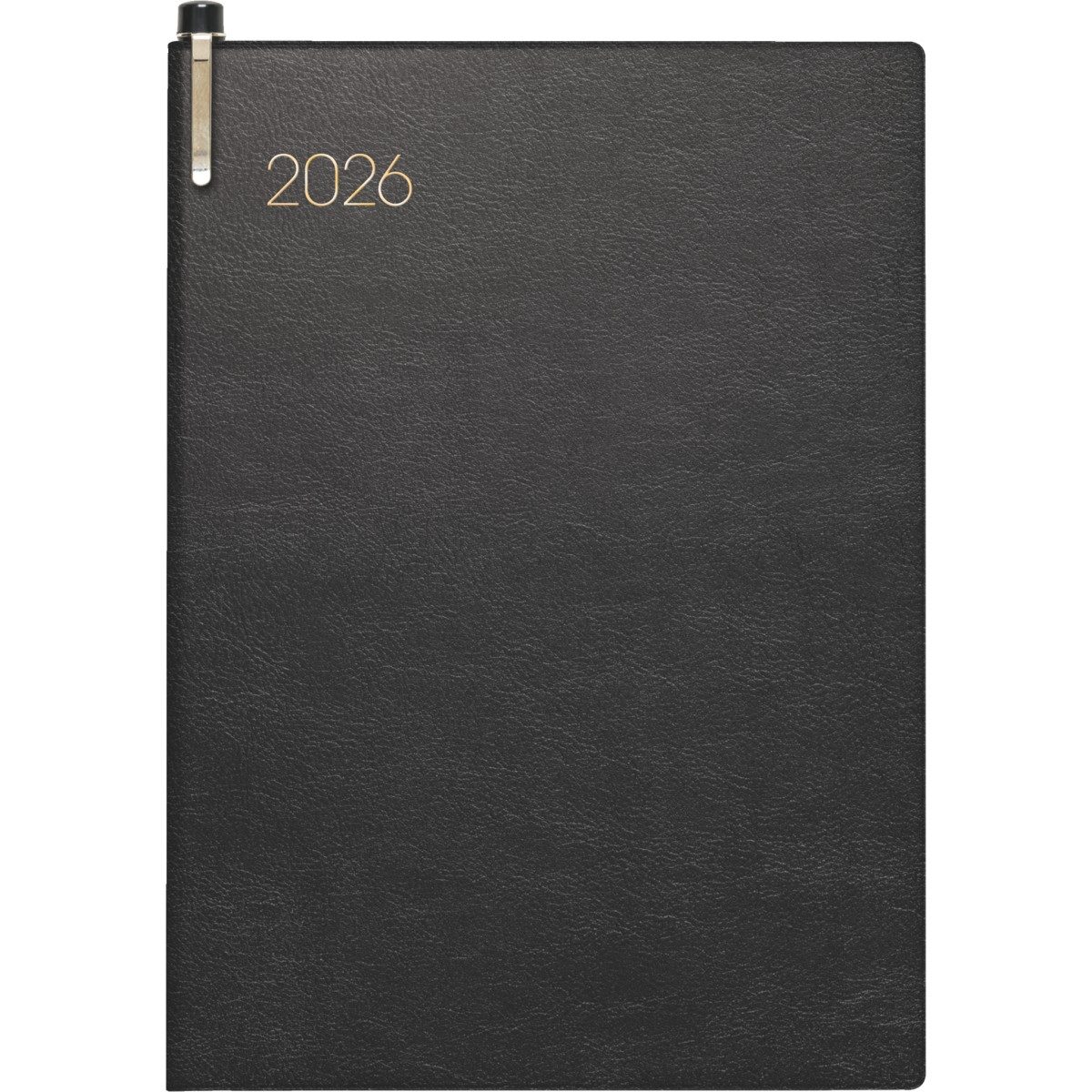 BRUNNEN Taschenkalender Taschenkalender 10x14cm 1 Woche/2 Seiten Kunststoff schwarz 2026