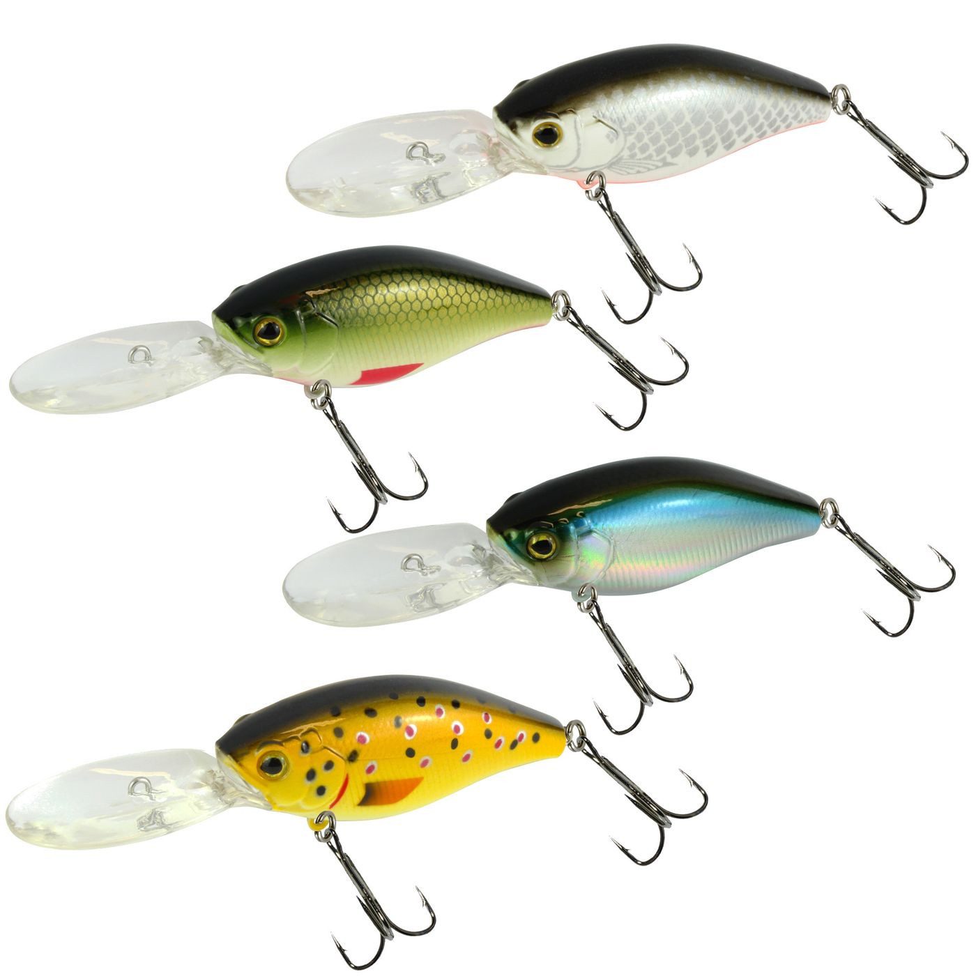 Kunstköder 4 Seika Pro 7cm 19g Wobbler Kobe - Köderset