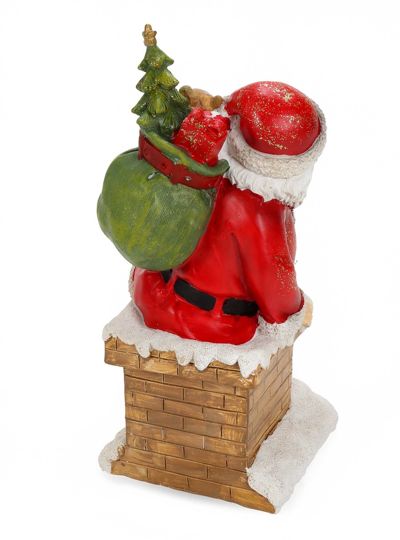 in (Weihnachtsmann Figur den beim Weihnachtsfigur Bubble-Store Retro-Design Weihnachtsfigur Klettern Schornstein),