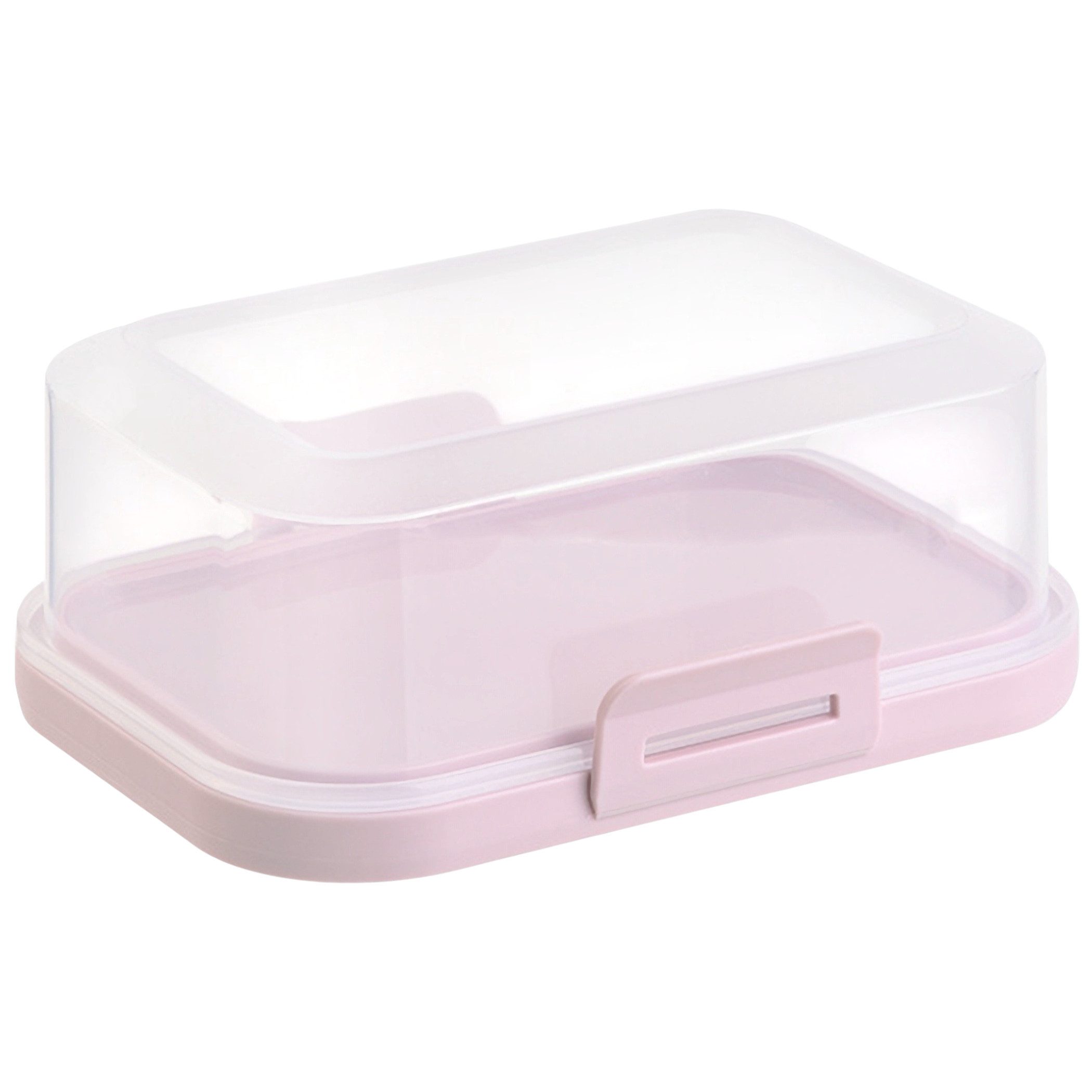 Engelland Butterdose Stapelbare Butter-/Käsedose, Kunststoff, (Vorteils-Set, 1-tlg., mit sicherem Klickverschluss), stapelbar, platzsparend, Ordnung im Kühlschrank, BPA-Frei, Mehrzweck