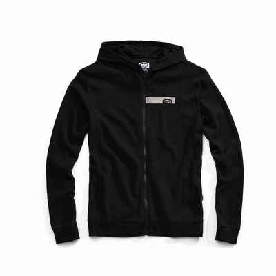 100% Kapuzenpullover Hoodies 100% Chamber Full-Zip Hoody- black L- (1-tlg)