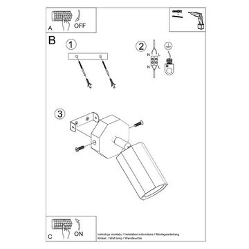 etc-shop Wandleuchte, Leuchtmittel nicht inklusive, Wandleuchte Flurlampe Schlafzimmerleuchte Holzlampe Eiche Spot