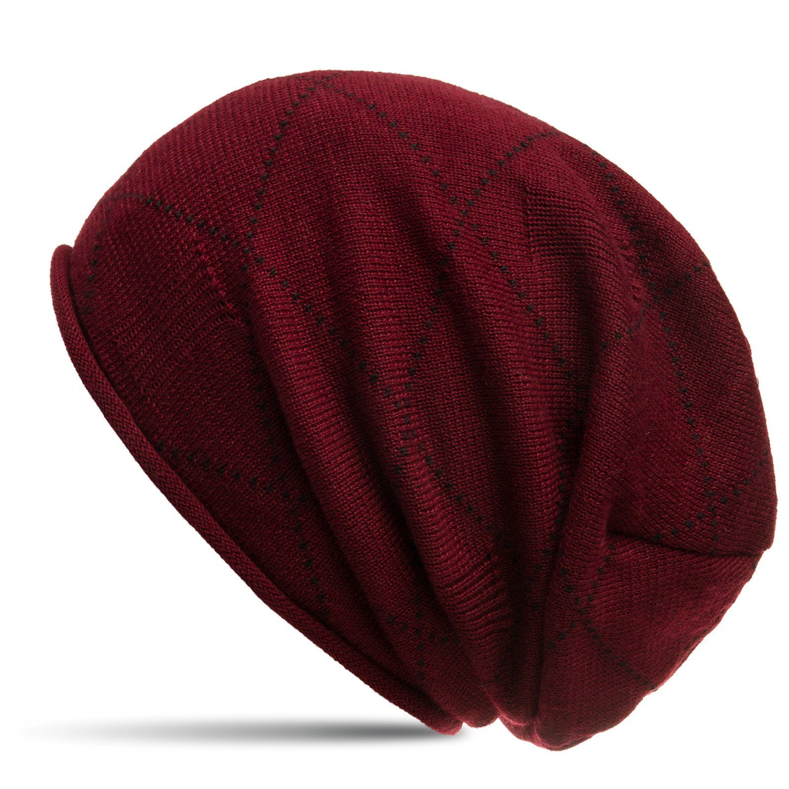 Caspar Beanie MU181 Beanie Mütze mit klassischem Karomuster