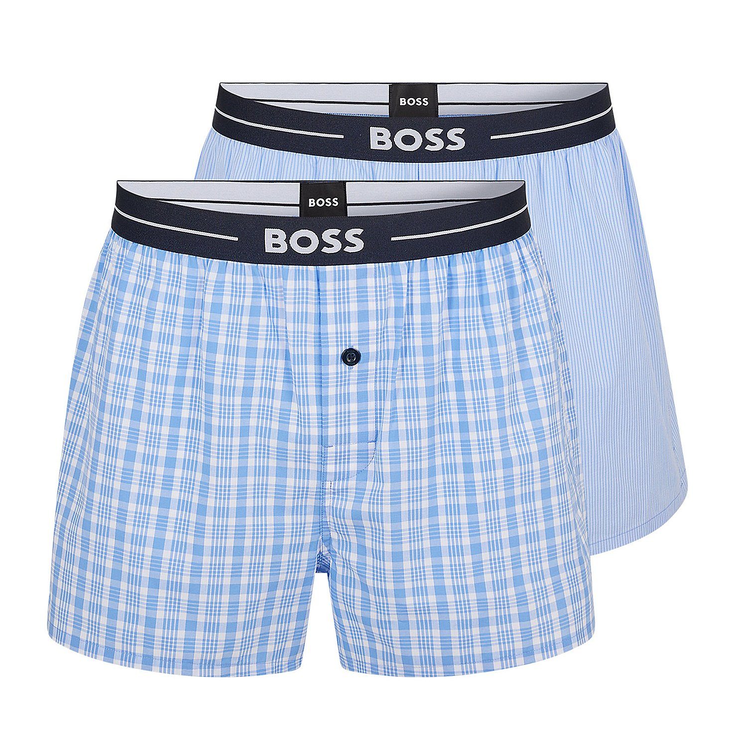 BOSS Boxershorts NOS Boxer EW 2P (Packung, 2-St., 2er-Pack) Webboxer Woven günstig online kaufen