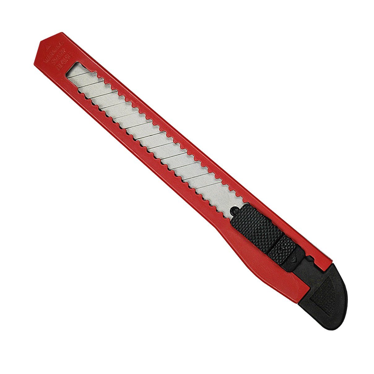 HELO24 Paketmesser Rot Teppichmesser 48 (48-tlg) Cuttermesser Stück,