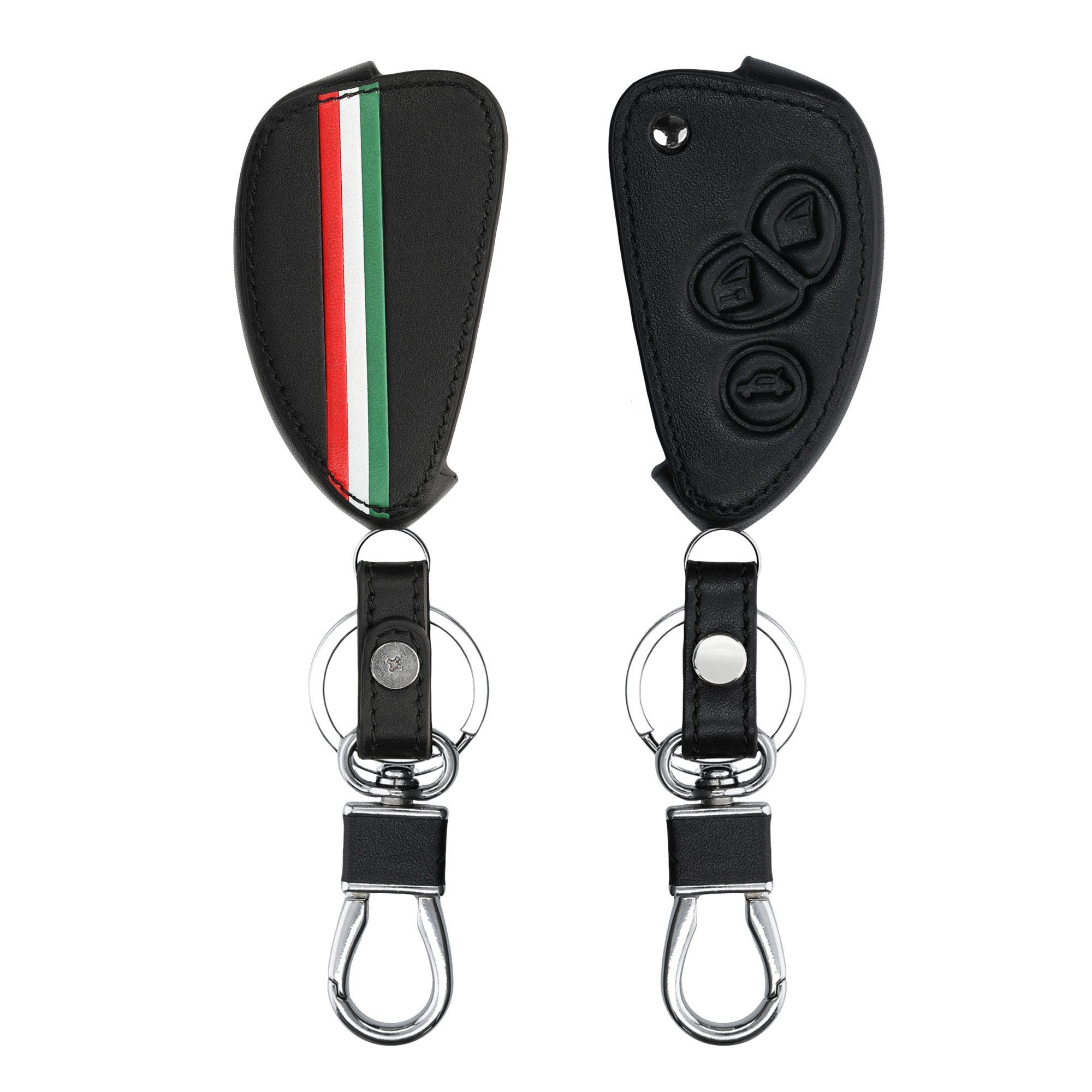 kwmobile Schlüsseltasche Autoschlüssel Hülle für Alfa Romeo, Kunstleder Schutzhülle Schlüsselhülle Cover