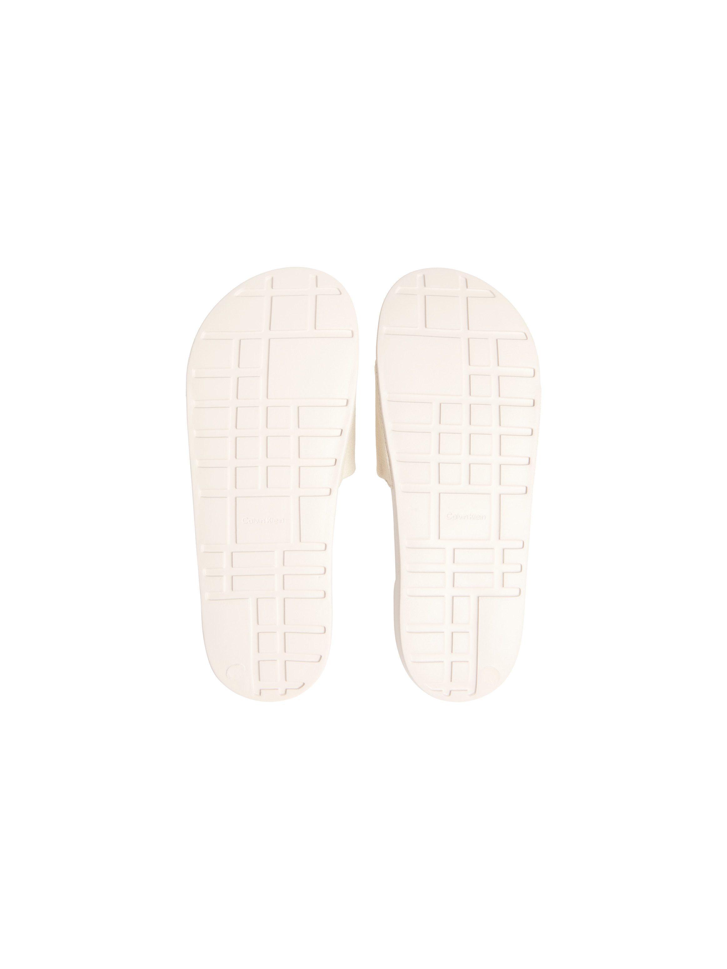 Calvin Klein ESS SLIDE HF MONOGRAM CV Badepantolette Sommerschuh, Strandschuh, Badeschuh, Flat mit Logo-Emblem