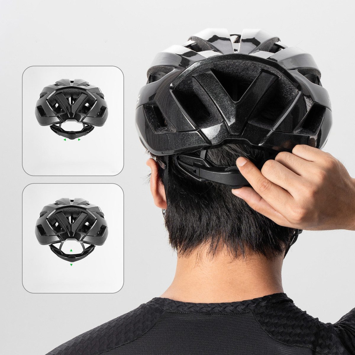 ROCKBROS Fahrradhelm LK-79, Leichter Helm mit verstärkter Struktur und hoher Belüftung