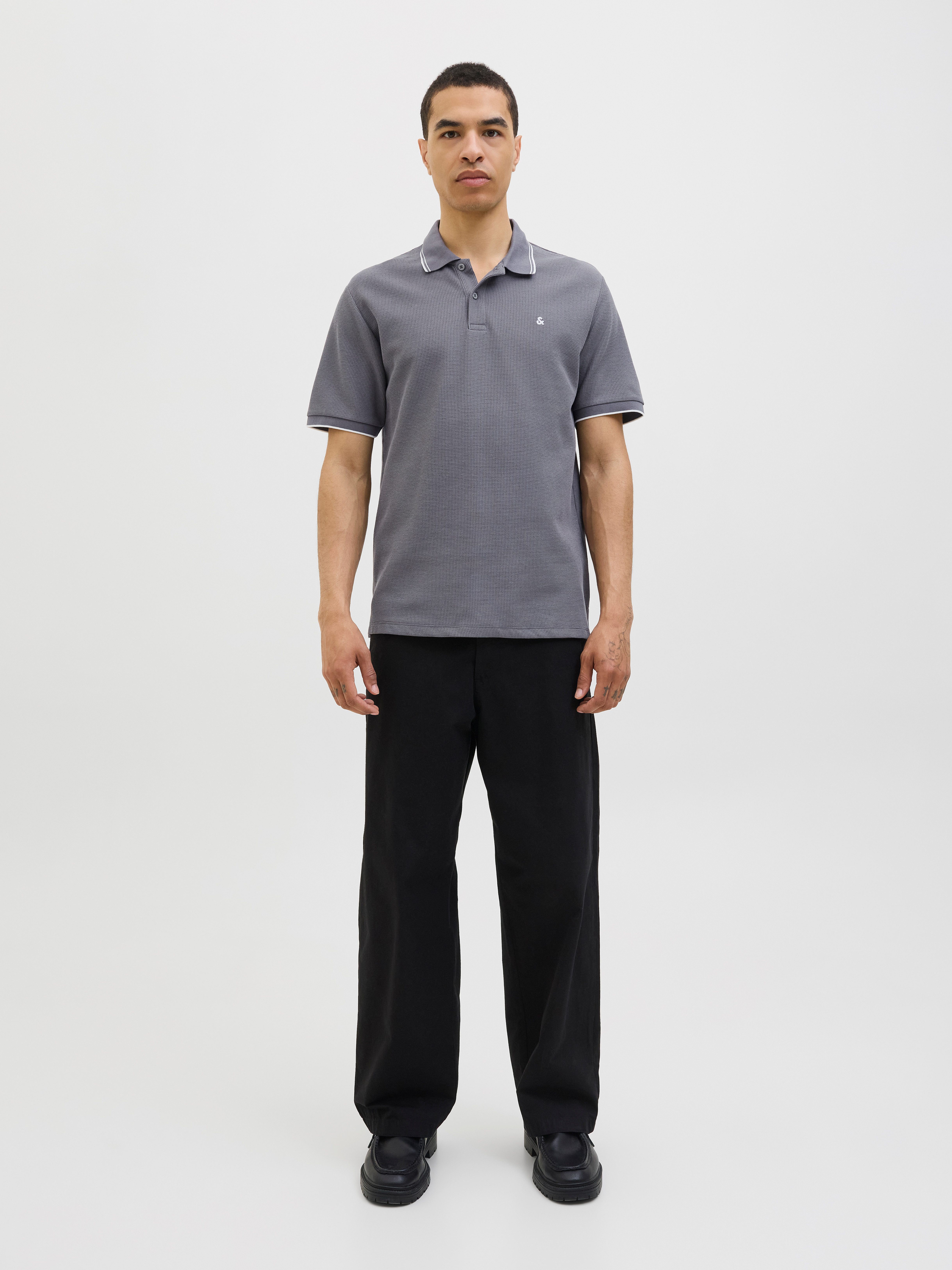 Jack & Jones Poloshirt JJEAUSTIN POLO SS NOOS Materialmix, regular fit – Bild 5 von 5