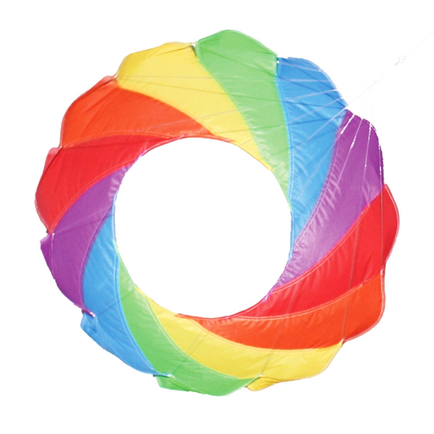 Wolkenstürmer Flug-Drache Buntes Windspiel für Garten & Balkon - Regenbogen Deko, (Leinen Winddeko Regenbogen - Wetterfestes Windspiel Outdoor, 1-tlg), 60cm Bol Kite Drachenschmuck Bowl