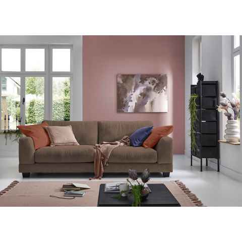 Home affaire 3-Sitzer Parennes, mit attraktivem Cord-Stoff, Breite 224 cm, Tiefe Sitzfläche 62 cm