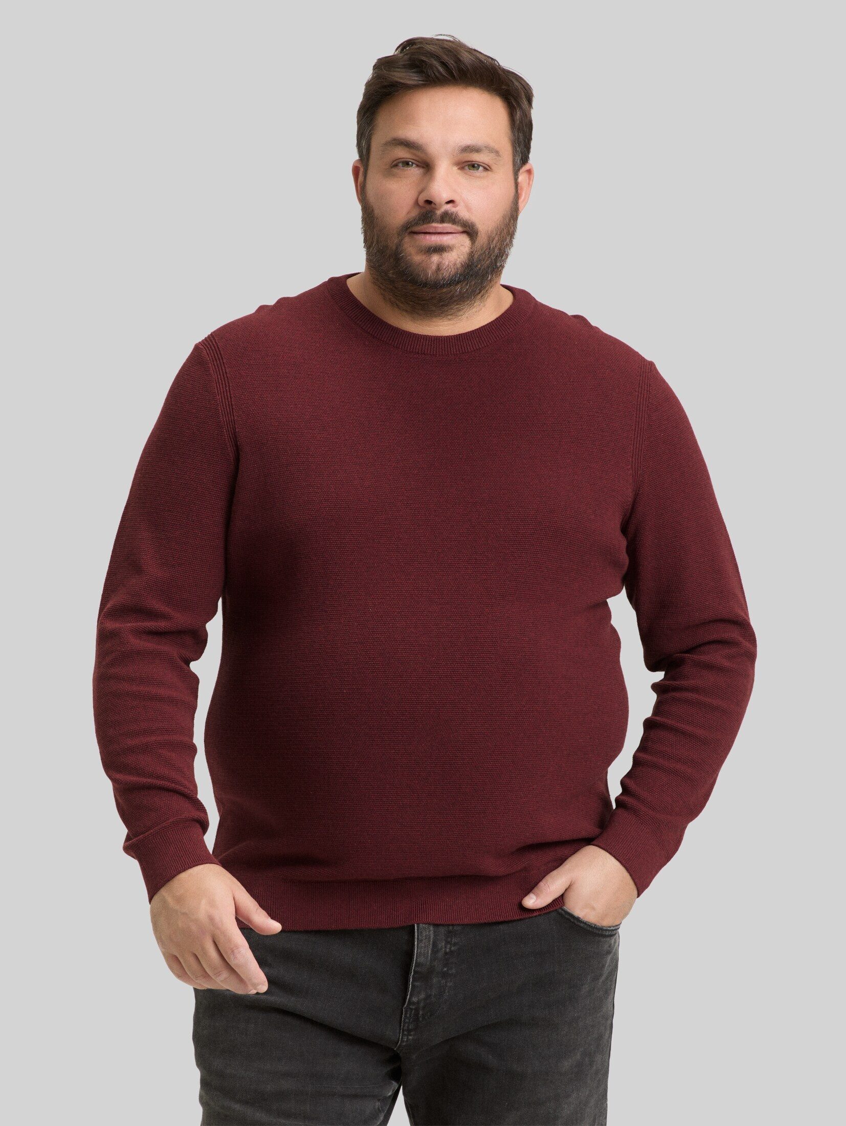 TOM TAILOR PLUS Strickpullover Pullover & Strickjacken Plus Size - Strickpullover aus Baumwolle