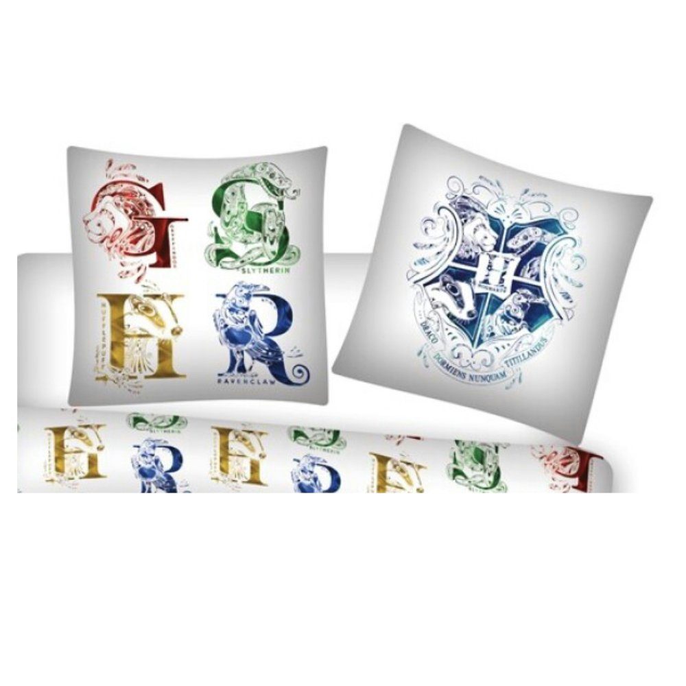 Harry Potter Kinderbettwäsche Harry Potter Hogwarts Bettwäsche Set, Mikrofaser, 135-140x200 cm Hogwarts