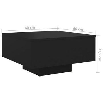 furnicato Couchtisch Schwarz 60x60x31,5 cm Spanplatte