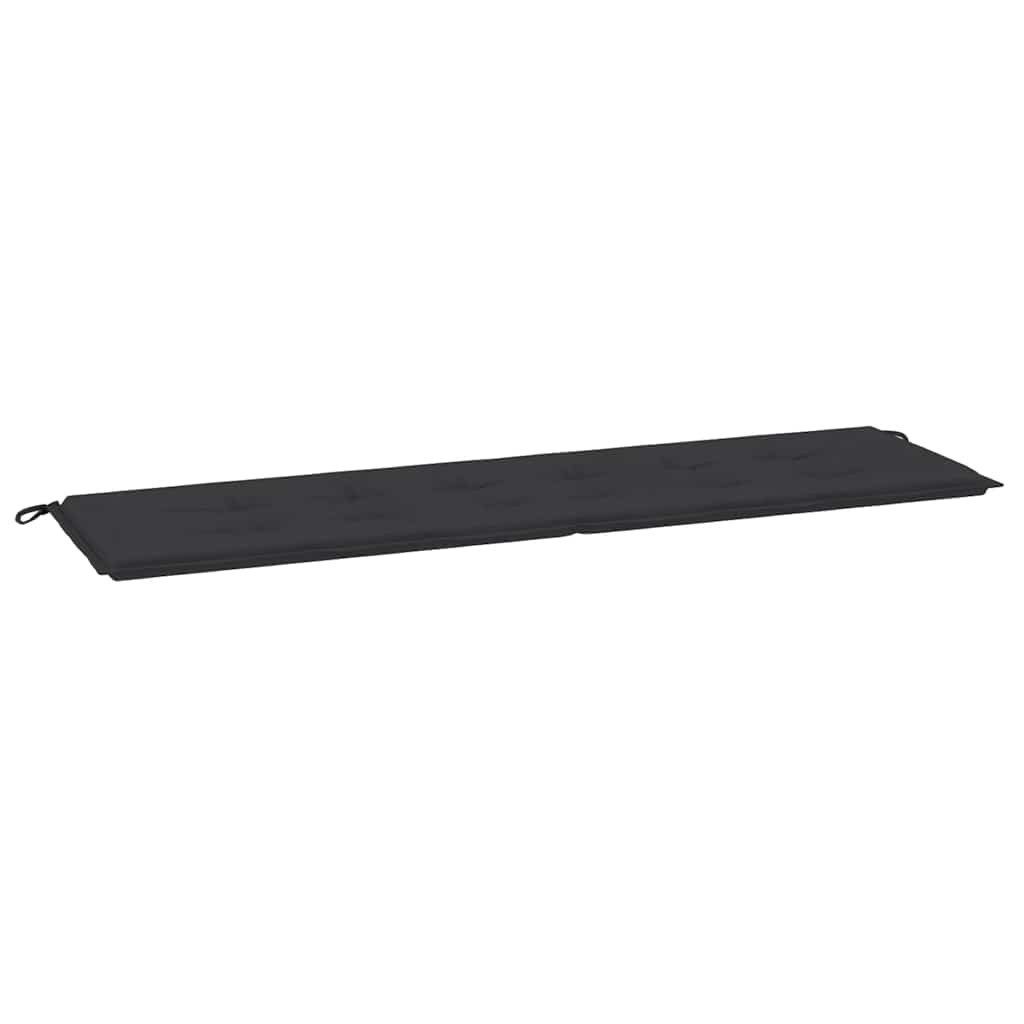 vidaXL Sitzauflage Gartenbank-Auflage Schwarz 180x50x4 cm günstig online kaufen