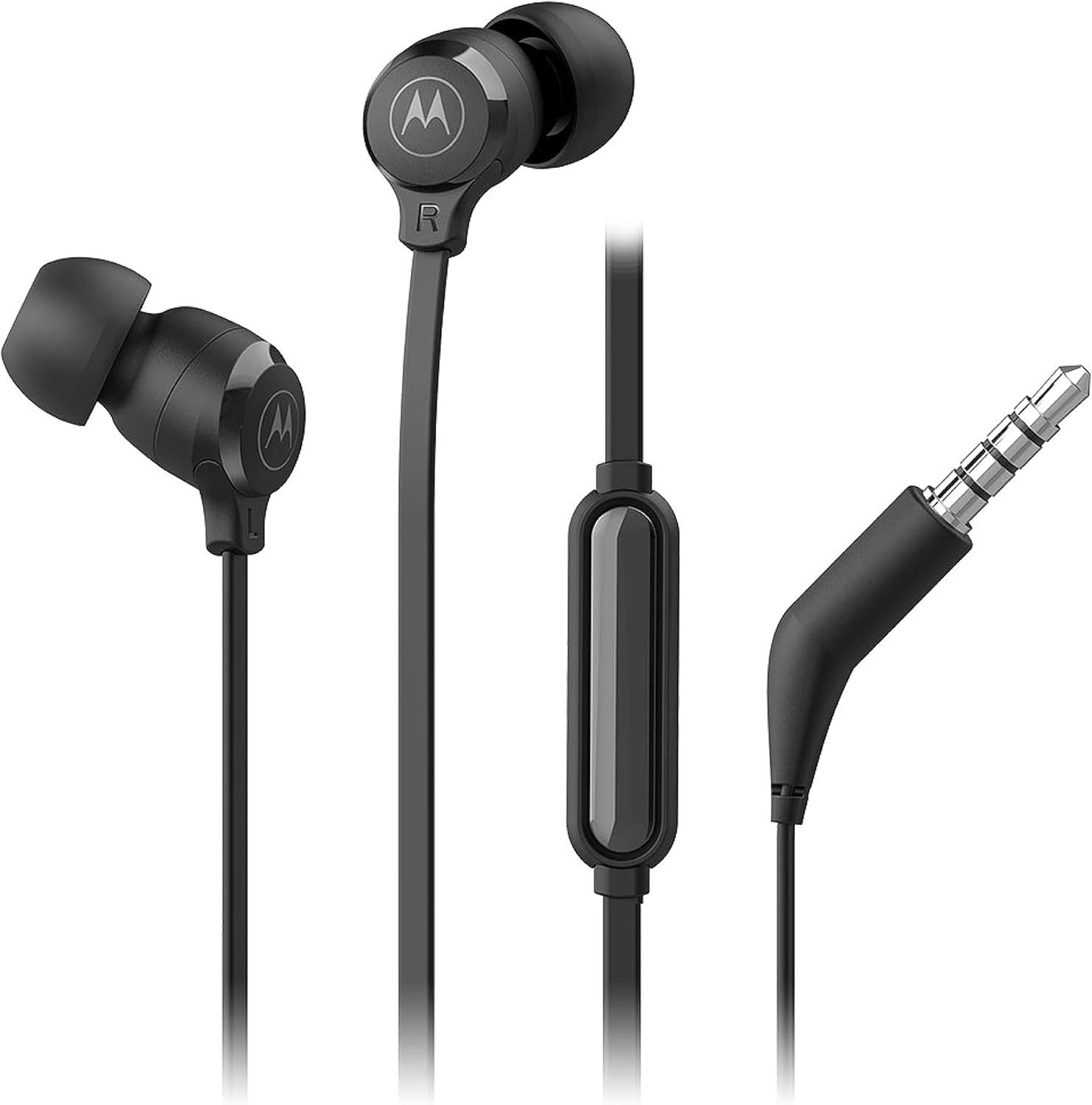 Motorola Motorola Sound Earbuds 3-S In-Ear-Kopfhörer Anti-Tangle-Kabel schwarz Funk-Kopfhörer