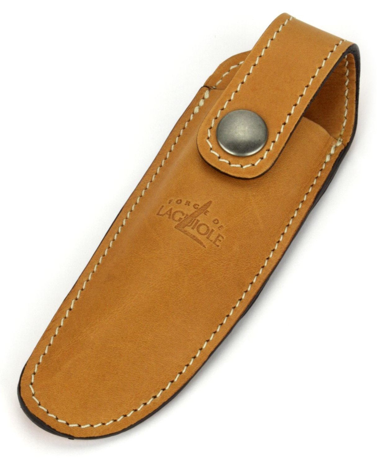 Forge de Laguiole Ножиtasche A 3 F, Gürteletui für Laguiole Ножи mit 11/12cm Grifflänge - Leder braun