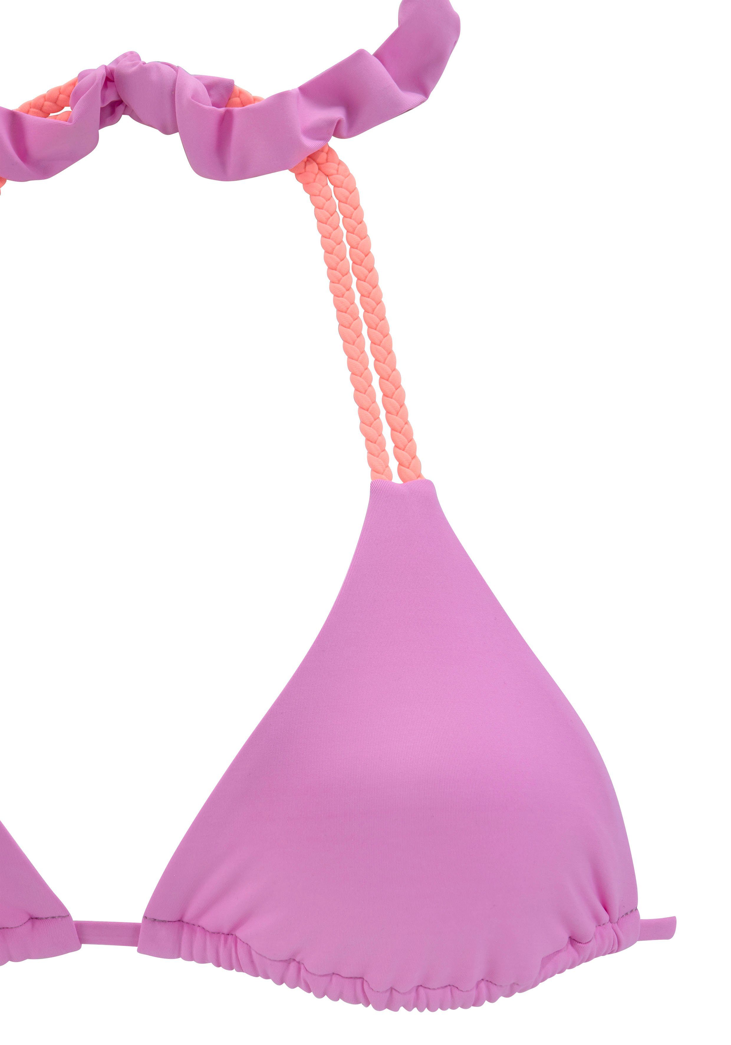 Venice Beach Triangel-Bikini-Top Anna, mit geflochtenen Details