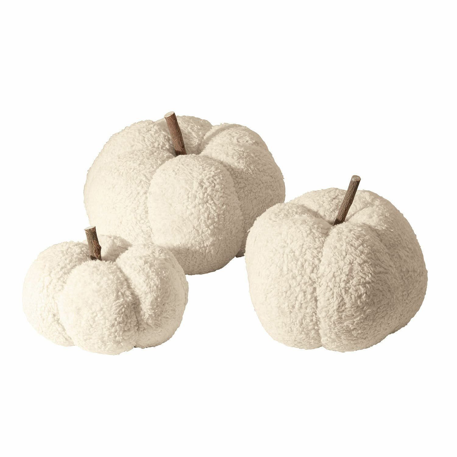 Dekoobjekt Kürbis 3er Set Benjamin creme/braun