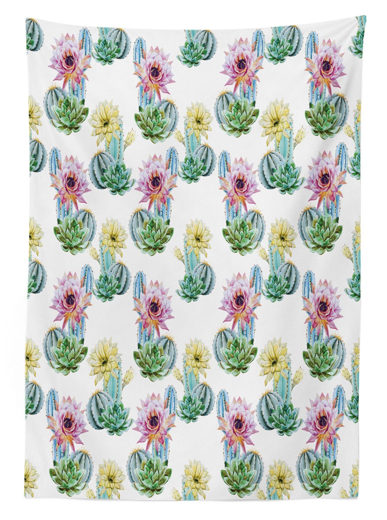 Abakuhaus Tischdecke Farbfest Waschbar Für Pflanze den Klare Kaktus Mexikanische Bereich Farben, geeignet Außen Jahrgang