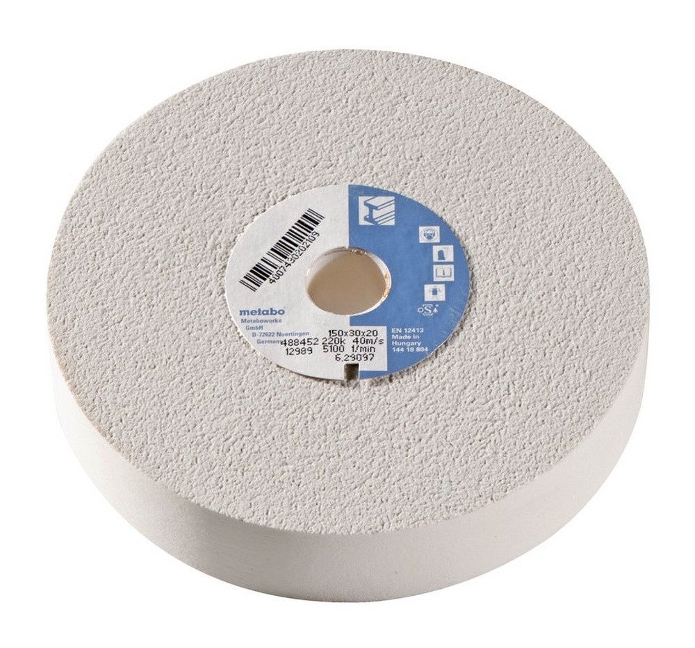 metabo Schleifscheibe, 150 x 30 x 20 mm K 220 Normalkorund für Doppelschleifer