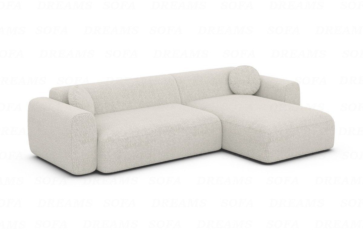 Sofa Dreams Ecksofa Polster Ecksofa Design Couch Cortegada L Form kurz Stof günstig online kaufen