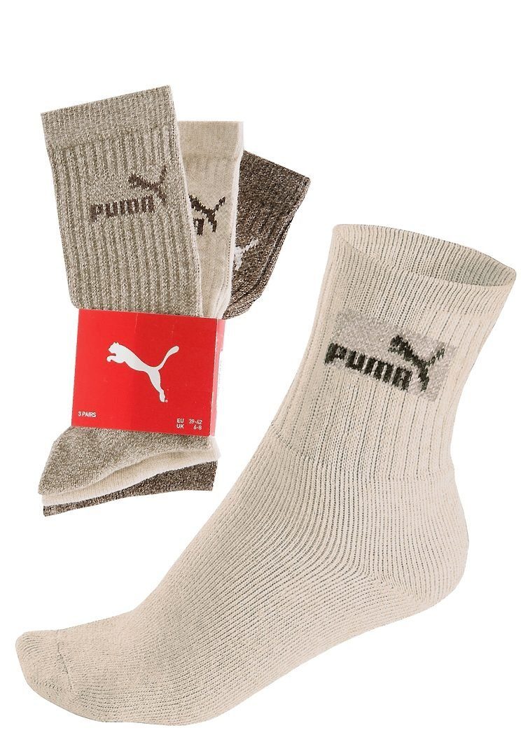 PUMA Freizeitsocken (3-Paar) Atmungsaktiv, feuchtigkeitsregulierend, Stretc günstig online kaufen