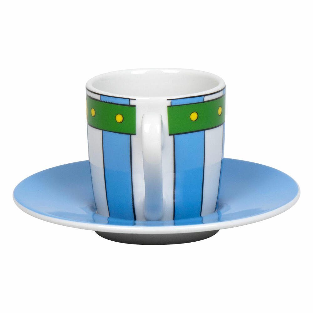Könitz Espressotasse Asterix - Obelix Pants, Porzellan, mit Untertasse