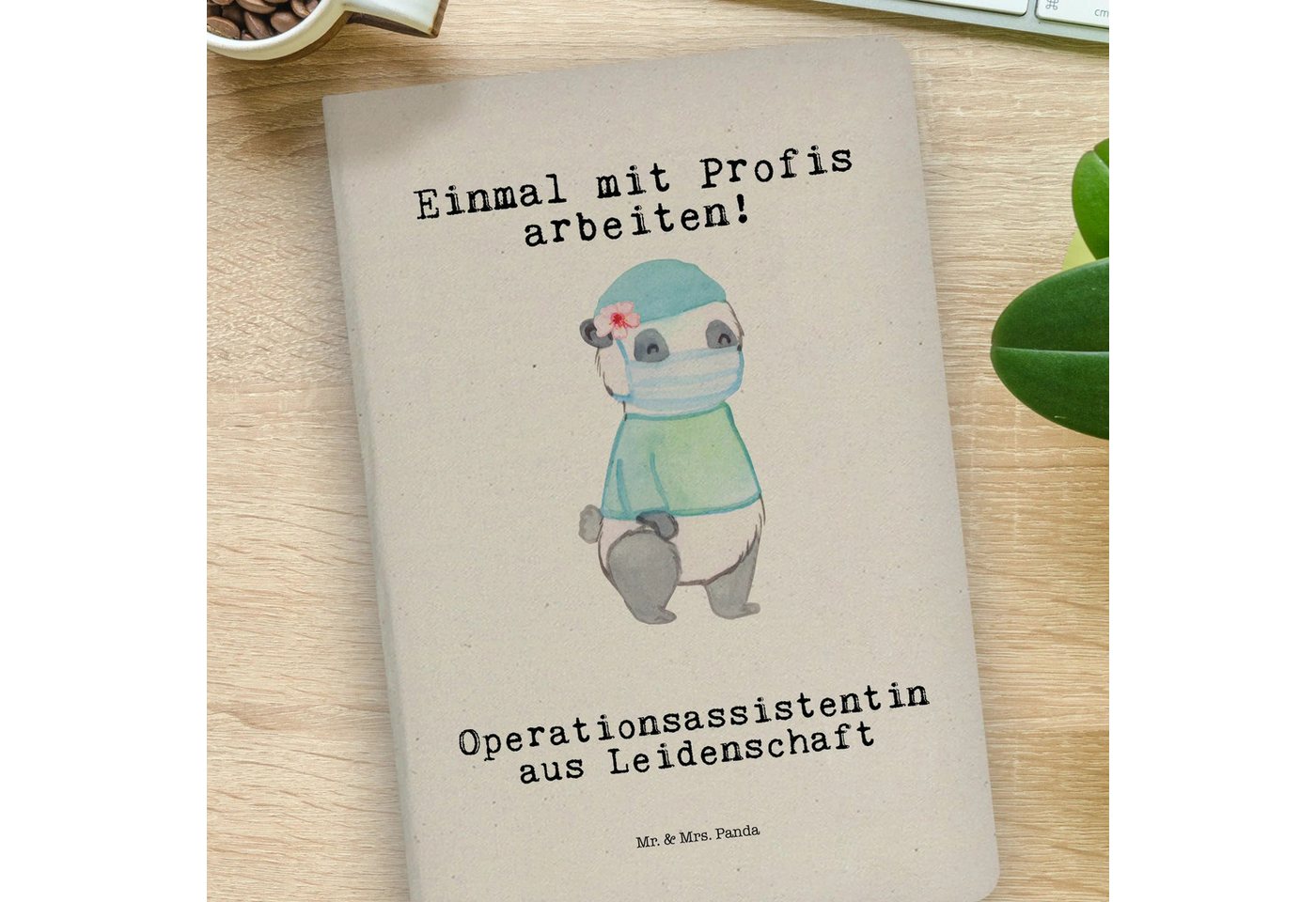 Thumbnail - Mr. & Mrs. Panda Notizbuch Operationsassistentin Leidenschaft - Transparent - Geschenk, Ausbildu Mr. & Mrs. Panda, Bezau...