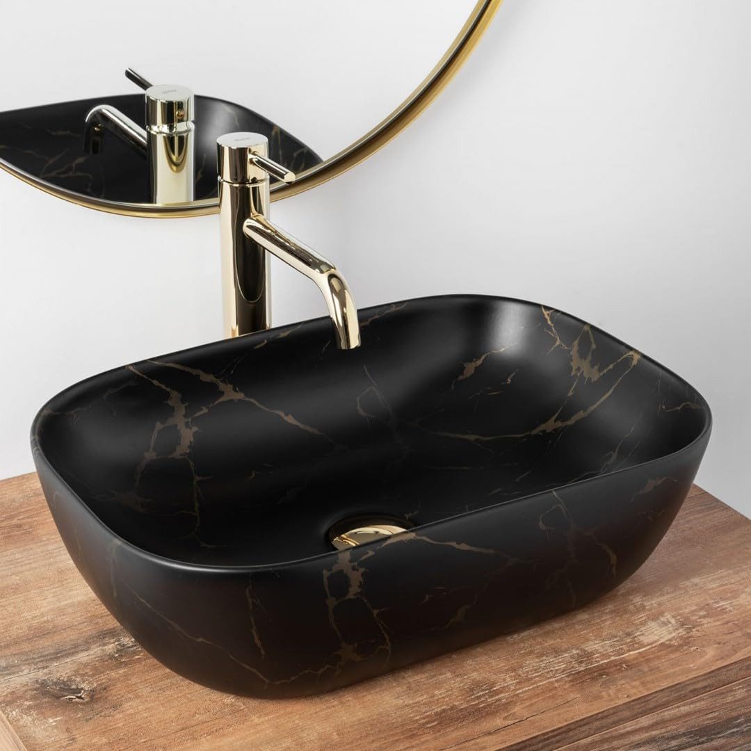 GTM Design Aufsatzwaschbecken BELINDA Modern Waschbeckenm günstig online kaufen