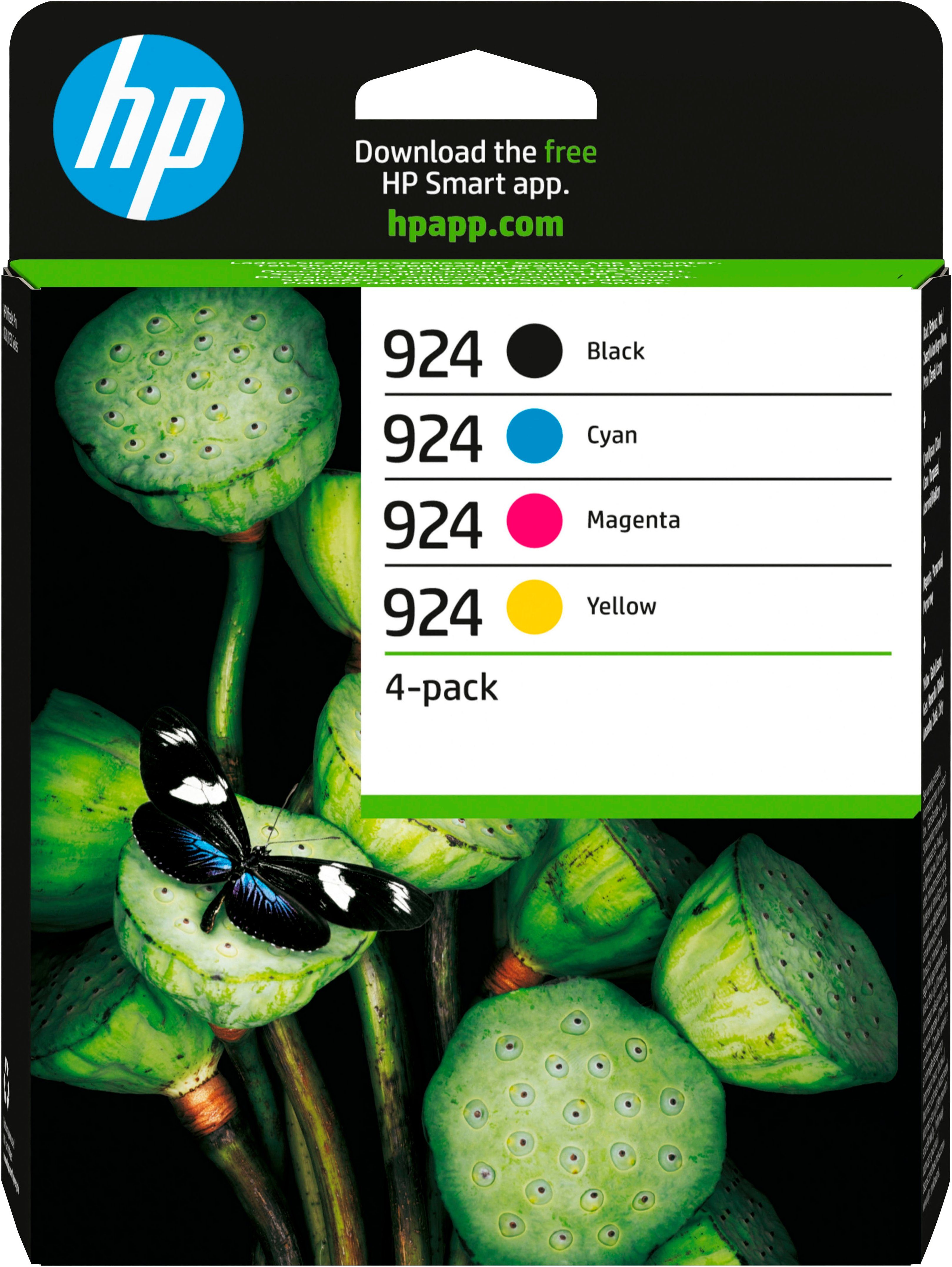 HP 924 CMYK Original Ink Cartridge 4-Pack Tintenpatrone (Packung, 4-tlg)