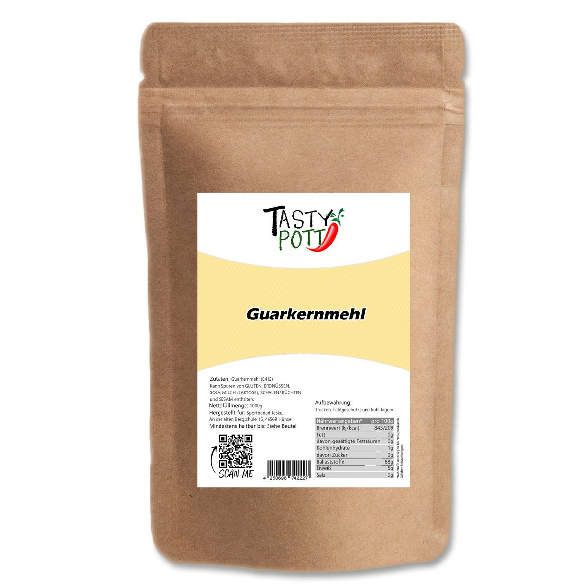 Tasty Mehl Tasty Pott Guarkernmehl im Beutel